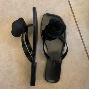 Jeffrey Campbell so sweet Black rose jelly Sandals